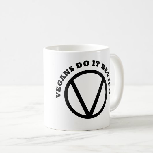 ビーガンそれはコーヒー・マグをよくします コーヒーマグカップ (正面右)
