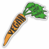 ビーガンと生き残り、アクティビズム シール (正面)