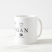 ビーガンによって定義されるマグ コーヒーマグカップ (正面右)