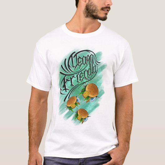 ビーガンに入信じりたい Tシャツ (正面)