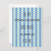 ビーガンのためのビーガンのバレンタインの郵便はがき シーズンポストカード (正面/裏面)