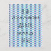 ビーガンのためのビーガンのバレンタインの郵便はがき シーズンポストカード (正面)