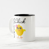 ビーガンのひよこ ツートーンマグカップ (正面左)