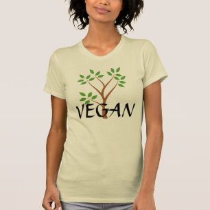 ビーガンのオーガニックなティー Tシャツ
