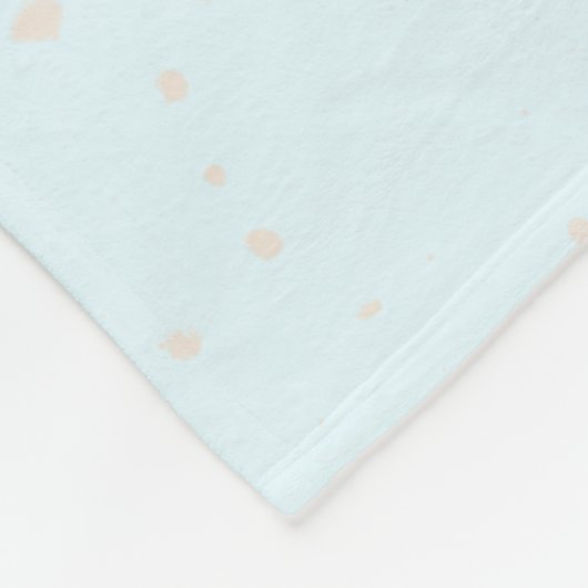 ビーガンのクリスマスと漫画の子豚とプレゼント フリースブランケット (角)