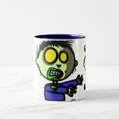 ビーガンのゾンビのマグ ツートーンマグカップ (中央)