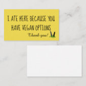 ビーガンのフレンドリーな名刺 名刺 (正面/裏面)