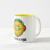 ビーガンのマグがあること誇りを持った ツートーンマグカップ (正面右)
