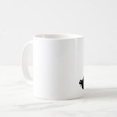 ビーガンのヨーガ行者のマグ コーヒーマグカップ (正面左)