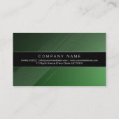 ビーガンのレストランの健康な未加工緑食糧ベジタリアン 名刺 (裏面)