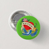 ビーガンの入れ墨 缶バッジ (正面&裏面)