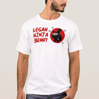 ビーガンの忍者のバニー Tシャツ