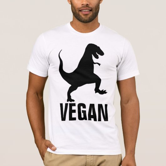 ビーガンの恐竜のTシャツ Tシャツ (正面)