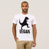 ビーガンの恐竜のTシャツ Tシャツ (正面フル)
