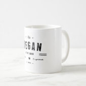 ビーガンの紳士 コーヒーマグカップ (正面右)