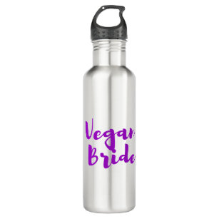 ビーガンの花嫁の紫色の白のカッコいいのユニークで粋なシンプル ウォーターボトル