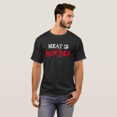 ビーガンの菜食主義のワイシャツ肉は殺害のティーです Tシャツ (正面フル)