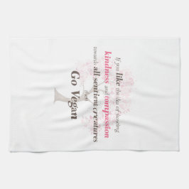 ビーガンの親切と共謀 キッチンタオル