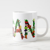 ビーガンの野菜 ジャンボコーヒーマグカップ (右)