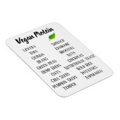 ビーガンの高タンパク質食品 マグネット (右側)