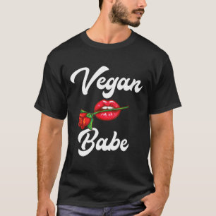 ビーガンのBabe Animal Rights Protection Plant Based Lo Tシャツ