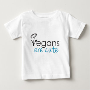 ビーガンはかわいいです-支持者はカスタム設計します ベビーTシャツ