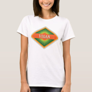 ビーガンはロゴを着色します Tシャツ