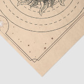 ビーガンは彫刻された太陽の豊富な果物を様式化した 薄葉紙 (詳細)