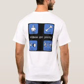 ビーガンは沢山を得ます Tシャツ (裏面)