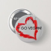 ビーガンは行きます! 缶バッジ (正面&裏面)