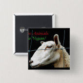 ビーガンは行きます 缶バッジ (正面&裏面)