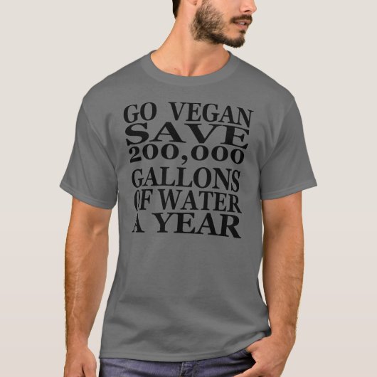 ビーガンは行きます Tシャツ (正面)