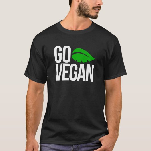 ビーガンは行きます Tシャツ (正面)