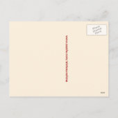 ビーガンへの感謝を与えて下さい シーズンポストカード (裏面)