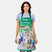 ビーガンアイスクレーム エプロン (着用した状態)
