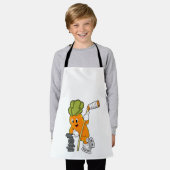 ビーガンアイスホッケーアイスホッケースティック エプロン (着用した状態)