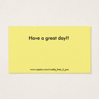 ビーガンアウトリーチサンキューカード