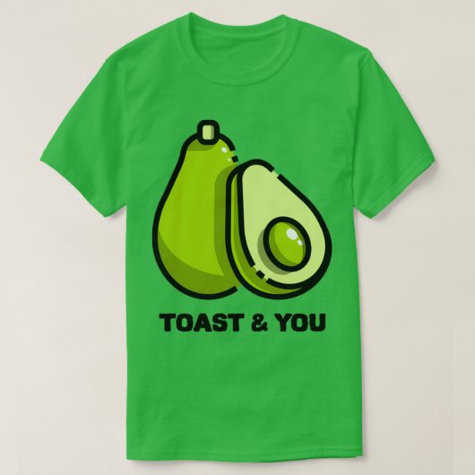 ビーガンアボカドトースト Tシャツ (デザイン正面)