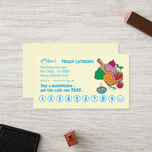 ビーガンエアテリーフラットロイヤリティカード ロイヤリティカード (正面/裏面インサイチュ)