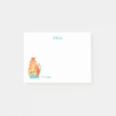 ビーガンオレン環境にやさしジ漫画の猫 ポストイット (正面)