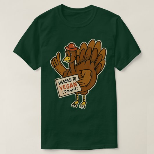 ビーガンカッコいいタウン・トルコ Tシャツ (デザイン正面)