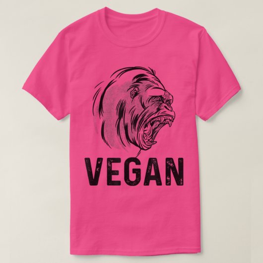 ビーガンカッコいいベジタリアン食品 Tシャツ (デザイン正面)