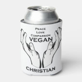 ビーガンキリスト教のメッセージの贈り物 缶クーラー (缶正面)