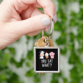 ビーガンギフトベジタリアンギフトプラントおもしろいビーガン キーホルダー (手)