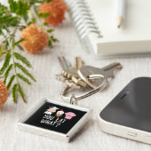 ビーガンギフトベジタリアンギフトプラントおもしろいビーガン キーホルダー (側面)