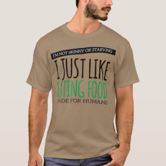 ビーガンギフトfor Her Kale Tベジタリアン人食 Tシャツ