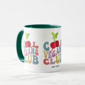 ビーガンクールクラブ/プラントラバーママコーヒー マグカップ (正面左)
