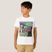 ビーガンジョーク宇宙人 Tシャツ (正面フル)