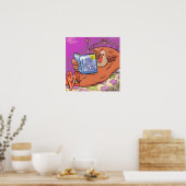 ビーガンソウルポおもしろいスター ポスター (キッチン)