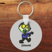 ビーガンゾンビキーチェーン キーホルダー (正面)